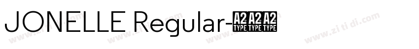 JONELLE Regular字体转换